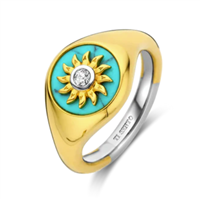 Ringe Ti Sento Milano Dame in Silber Turchese 12335TQ-56 - 12335TQ-56